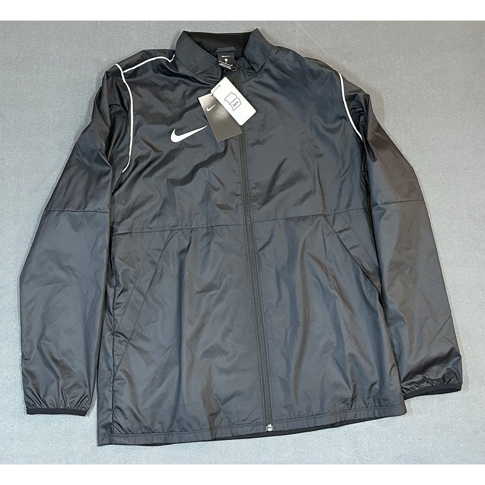NEW Nike Rain Jacket Mens Repel Park20 Lightweight Black Size L NWT